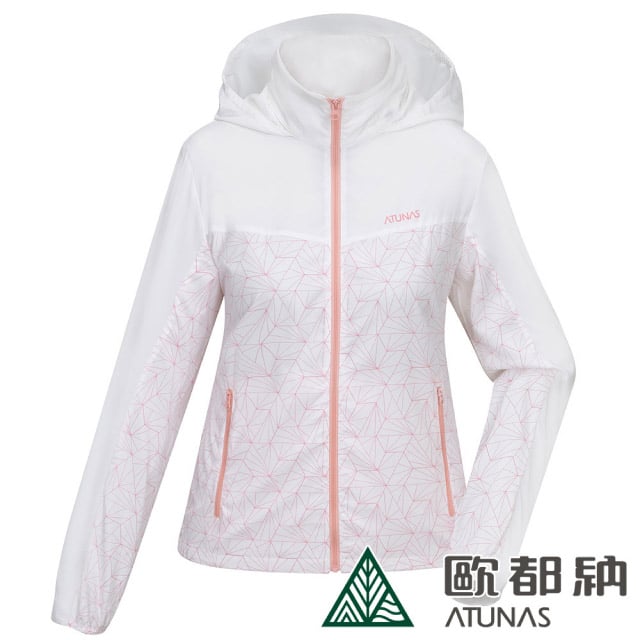 防曬必備【歐都納 ATUNAS】女 蚊瘋不動驅蚊防曬涼感風衣外套/抗UV.輕量.防蚊.涼感/A1GA2405W 糖果粉✿30E010